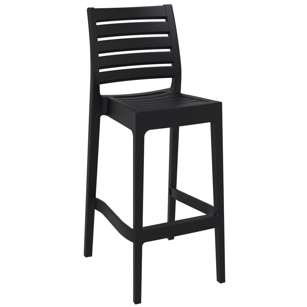 Sky Ares Square Bar Set with 2 Barstools Black