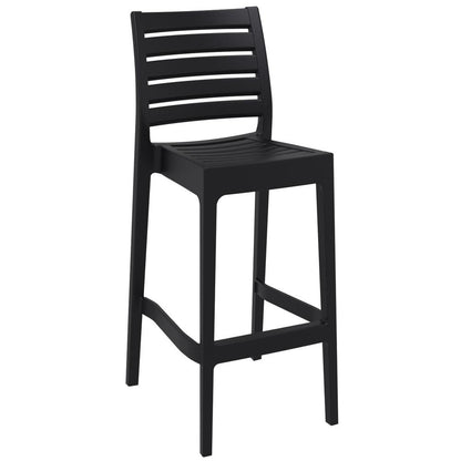 Sky Ares Square Bar Set with 2 Barstools Black