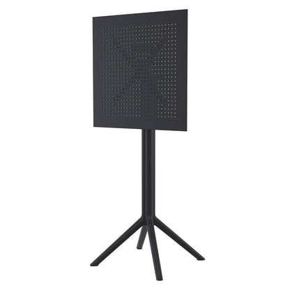 Sky Ares Square Bar Set with 2 Barstools Black