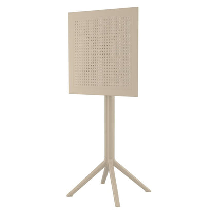 Sky Maya Square Bar Set with 2 Barstools Taupe