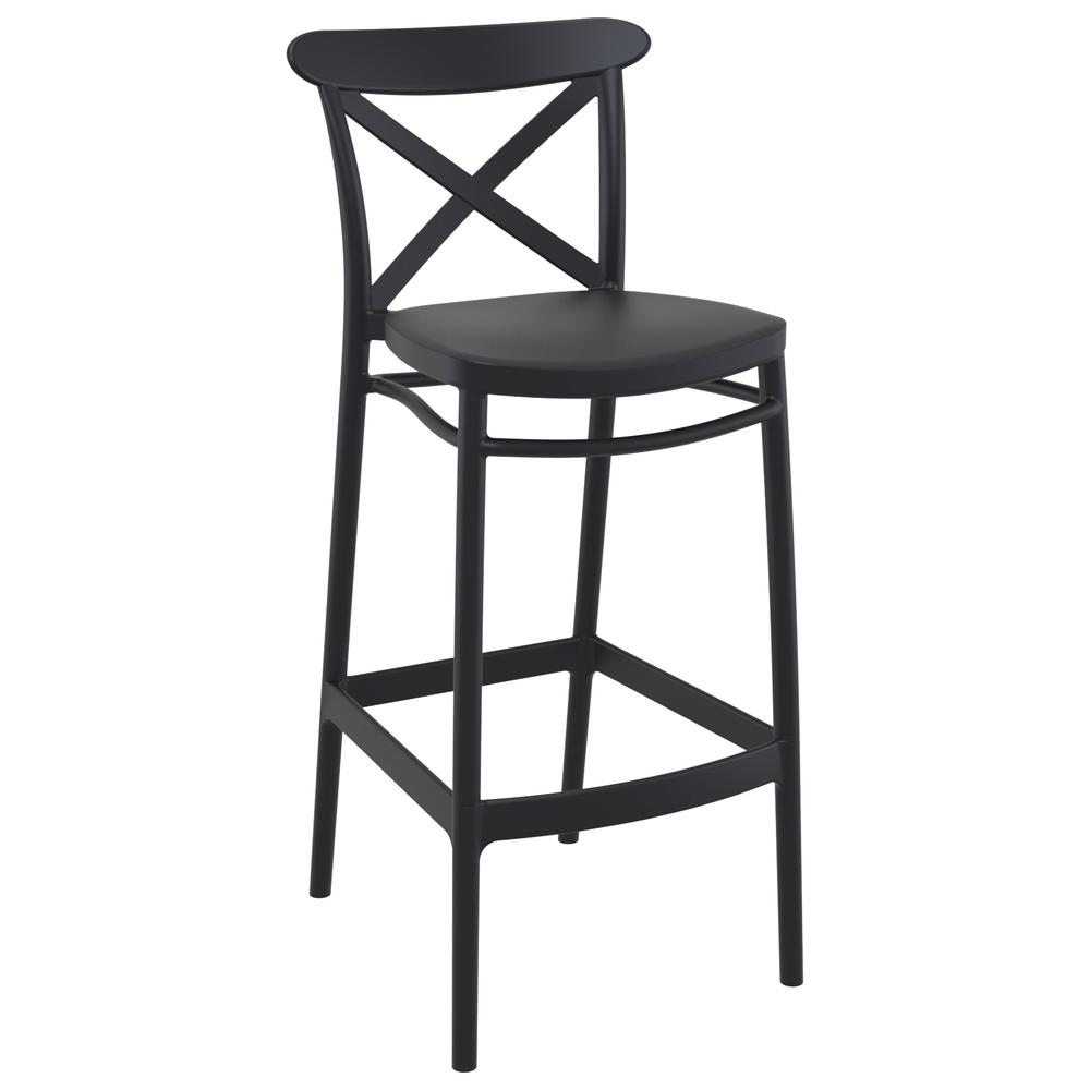 Sky Cross Square Bar Set with 2 Barstools Black