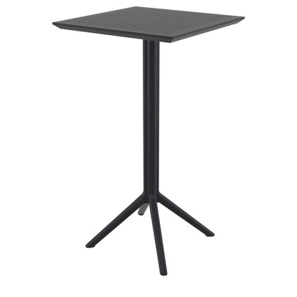Sky Cross Square Bar Set with 2 Barstools Black