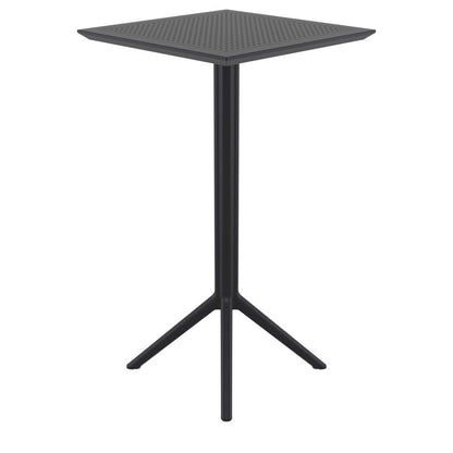 Sky Square Folding Bar Table 24 inch Black