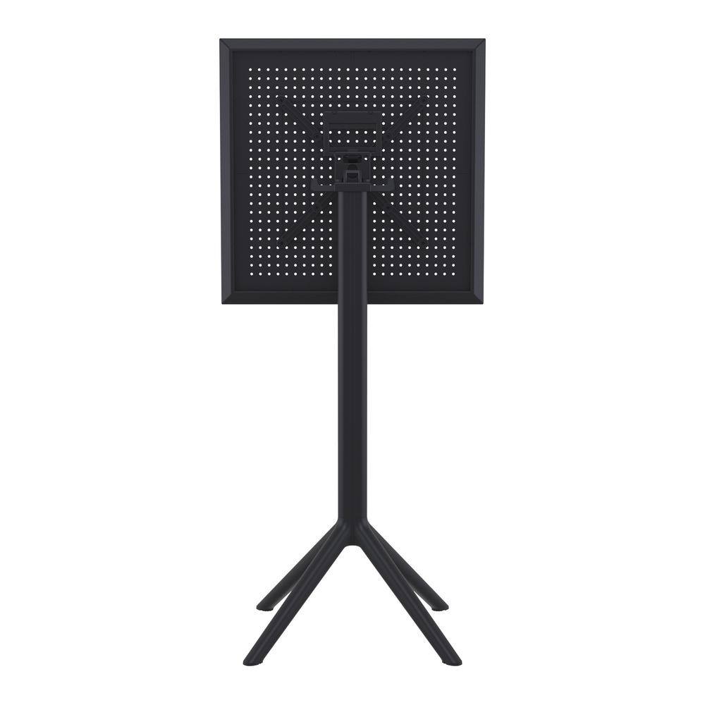 Sky Square Folding Bar Table 24 inch Black