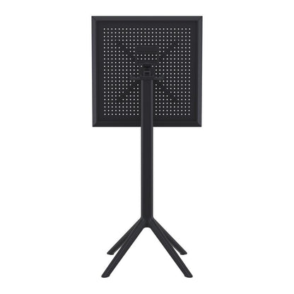 Sky Square Folding Bar Table 24 inch Black