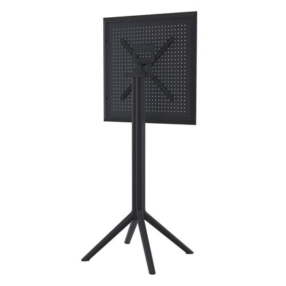 Sky Square Folding Bar Table 24 inch Black
