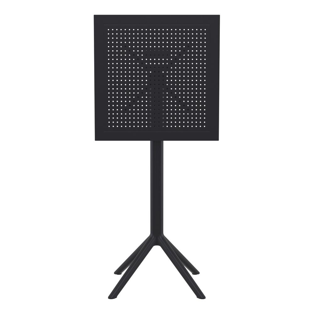 Sky Square Folding Bar Table 24 inch Black