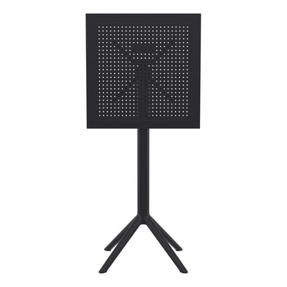 Sky Square Folding Bar Table 24 inch Black