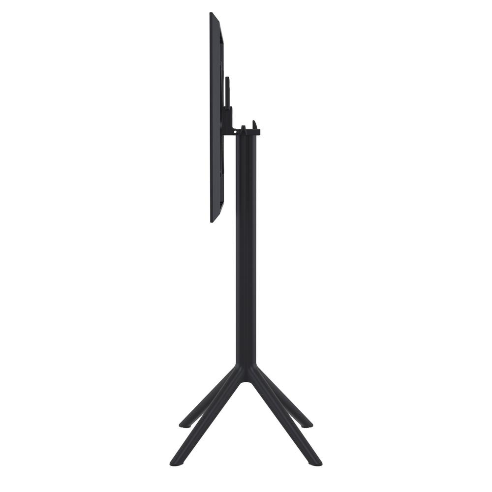 Sky Square Folding Bar Table 24 inch Black