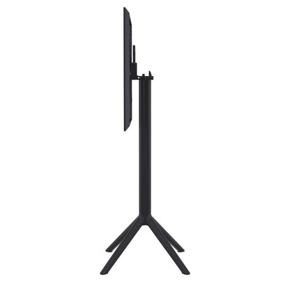 Sky Square Folding Bar Table 24 inch Black