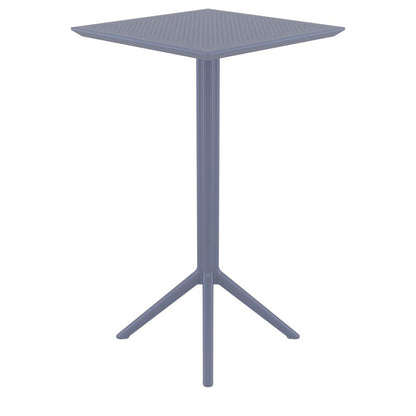 Sky Square Folding Bar Table 24 inch Dark Gray