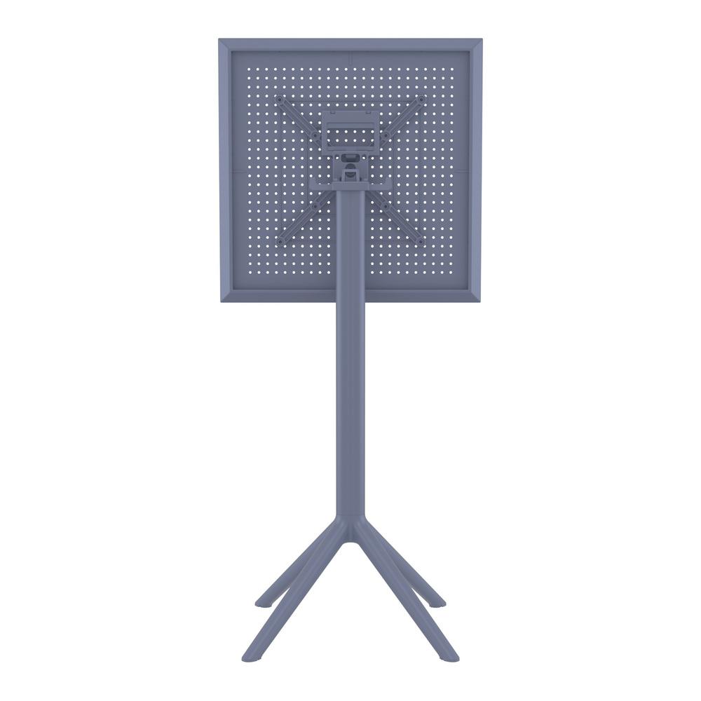 Sky Square Folding Bar Table 24 inch Dark Gray