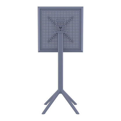 Sky Square Folding Bar Table 24 inch Dark Gray
