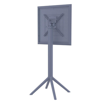 Sky Square Folding Bar Table 24 inch Dark Gray