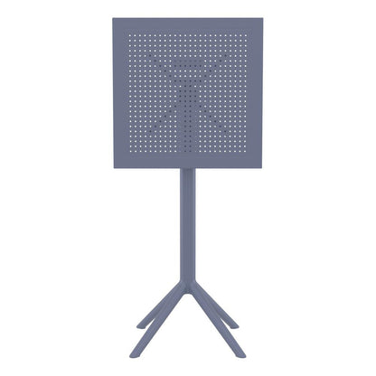 Sky Square Folding Bar Table 24 inch Dark Gray