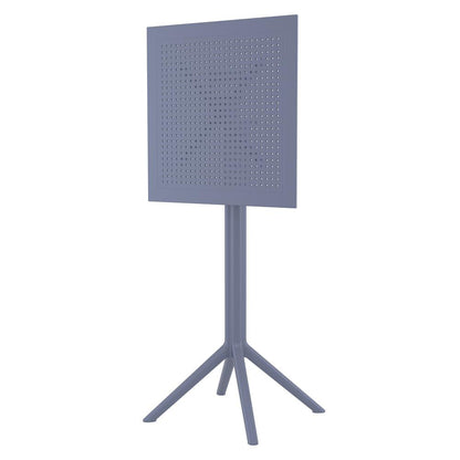 Sky Square Folding Bar Table 24 inch Dark Gray