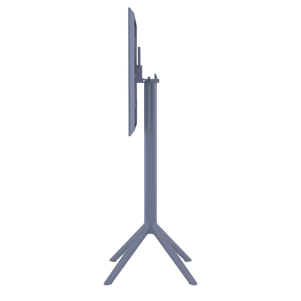 Sky Square Folding Bar Table 24 inch Dark Gray