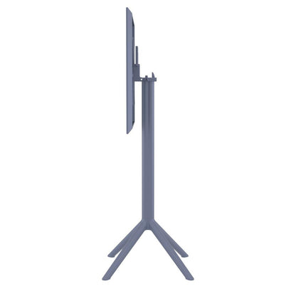Sky Square Folding Bar Table 24 inch Dark Gray
