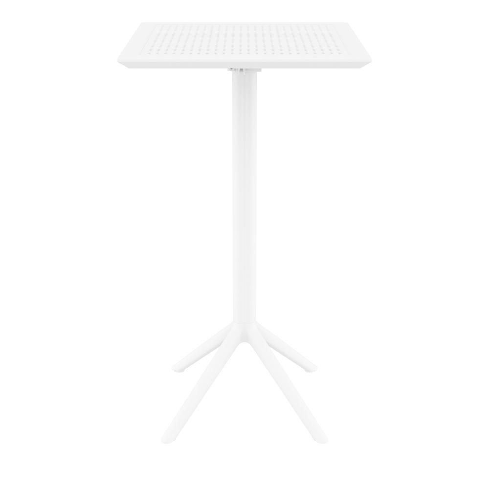 Sky Square Folding Bar Table 24 inch White