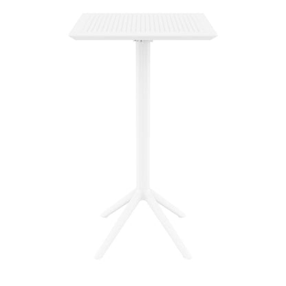 Sky Square Folding Bar Table 24 inch White