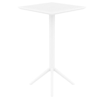 Sky Square Folding Bar Table 24 inch White