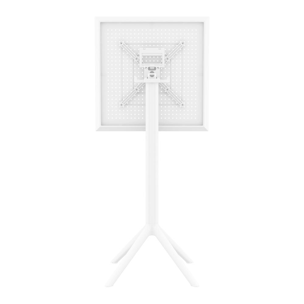 Sky Square Folding Bar Table 24 inch White