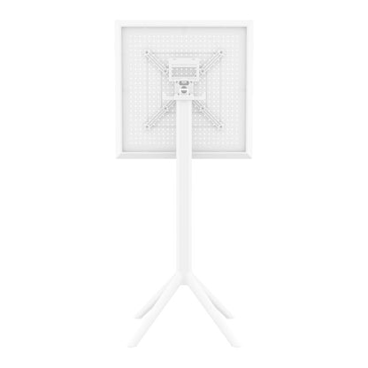 Sky Square Folding Bar Table 24 inch White