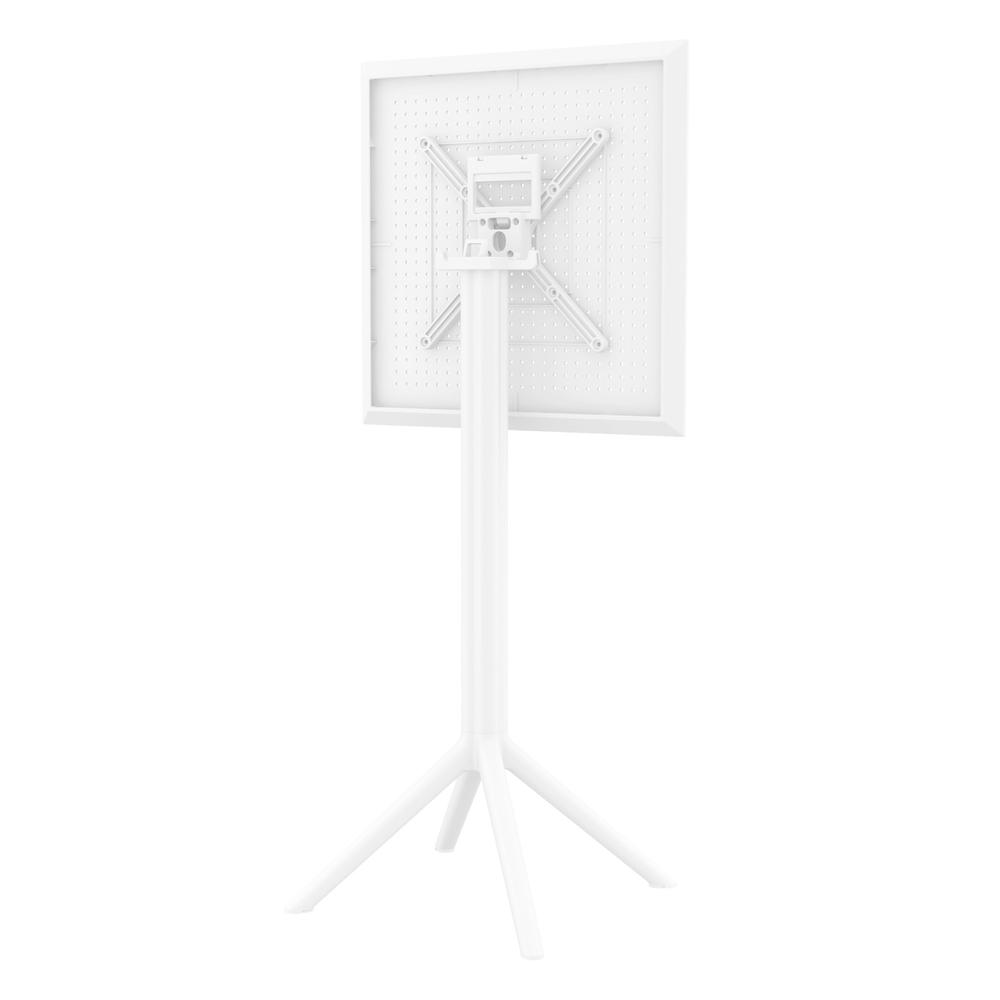 Sky Square Folding Bar Table 24 inch White