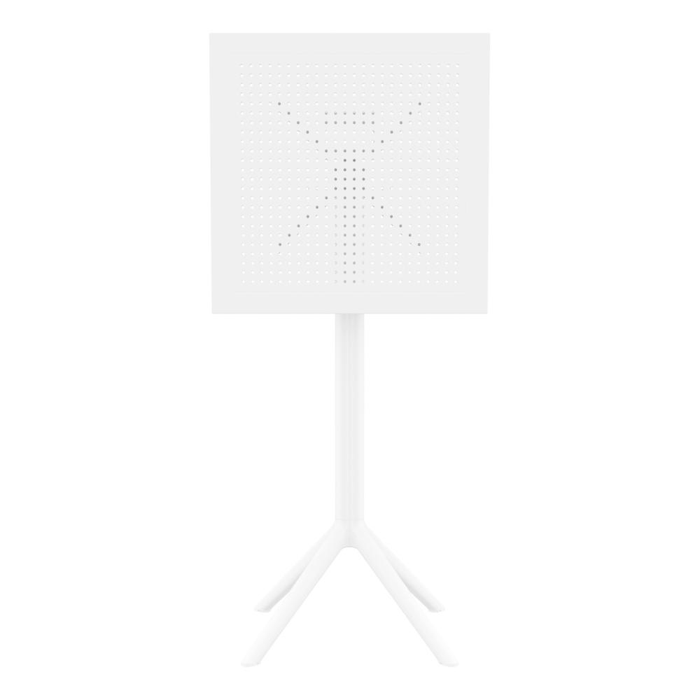 Sky Square Folding Bar Table 24 inch White