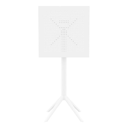 Sky Square Folding Bar Table 24 inch White