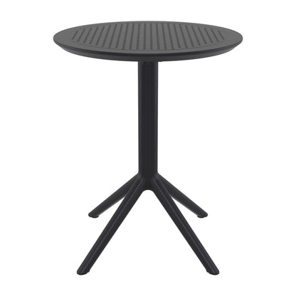 Sky Round Folding Table 24 inch Black
