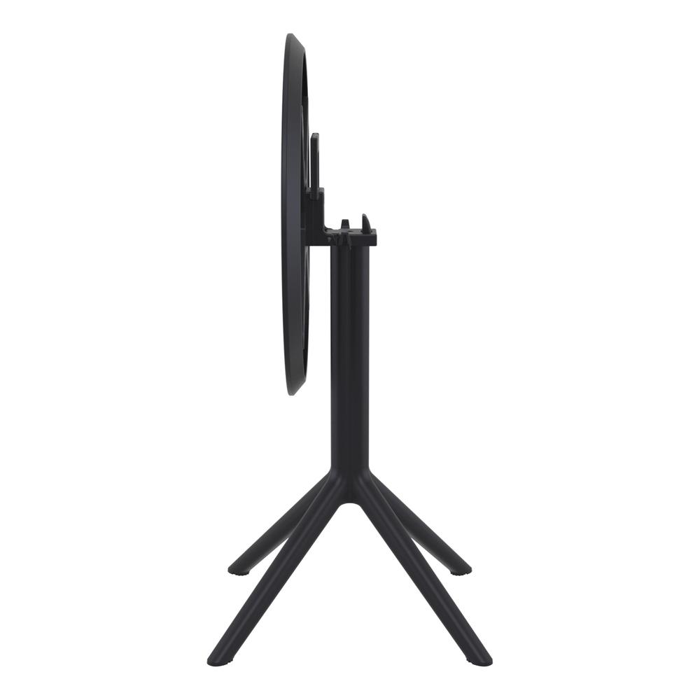 Sky Round Folding Table 24 inch Black