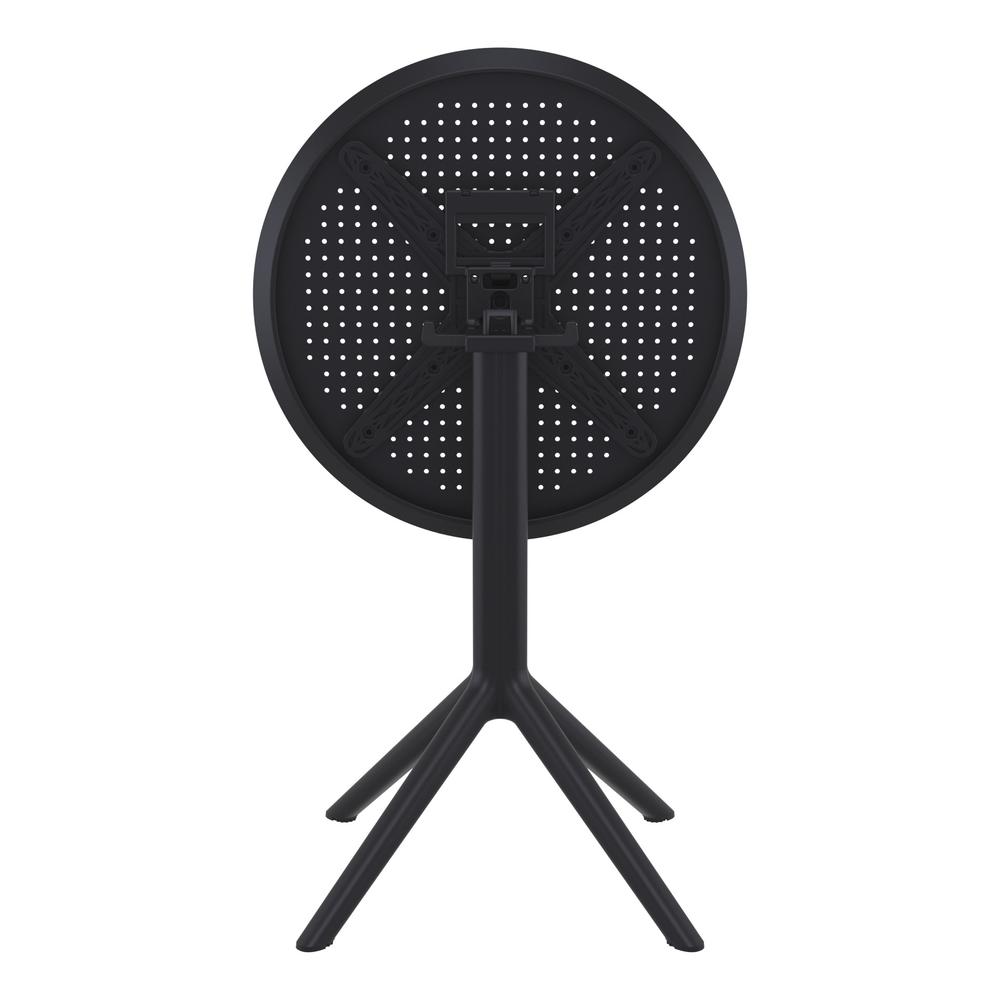 Sky Round Folding Table 24 inch Black
