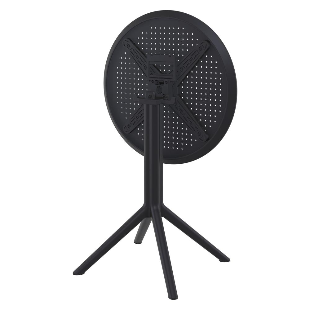 Sky Round Folding Table 24 inch Black