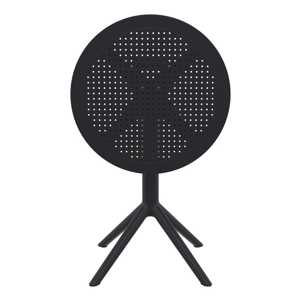 Sky Round Folding Table 24 inch Black