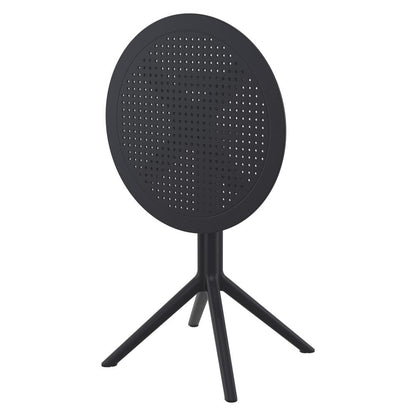 Sky Round Folding Table 24 inch Black
