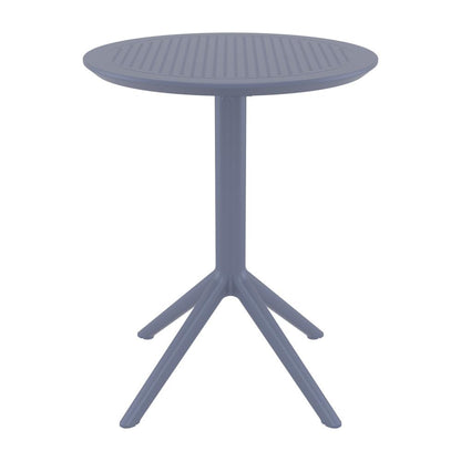 Sky Round Folding Table 24 inch Dark Gray