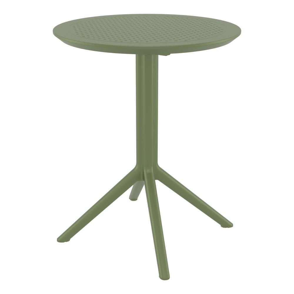 Sky Round Folding Table 24 inch Olive Green