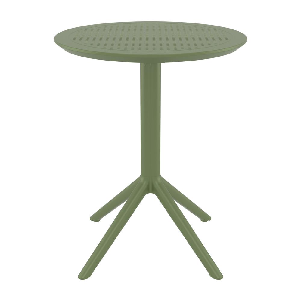 Sky Round Folding Table 24 inch Olive Green