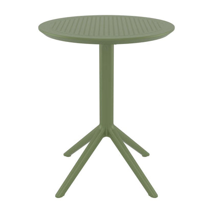 Sky Round Folding Table 24 inch Olive Green