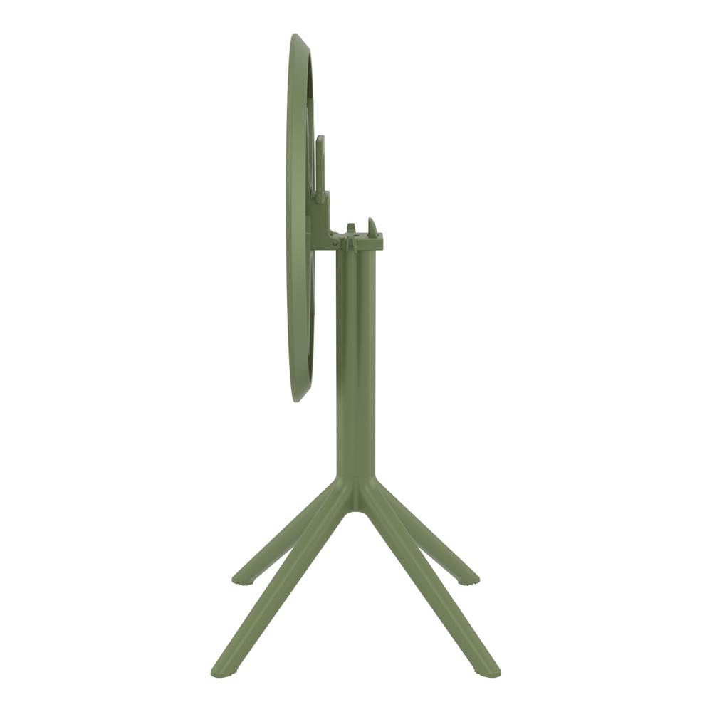 Sky Round Folding Table 24 inch Olive Green