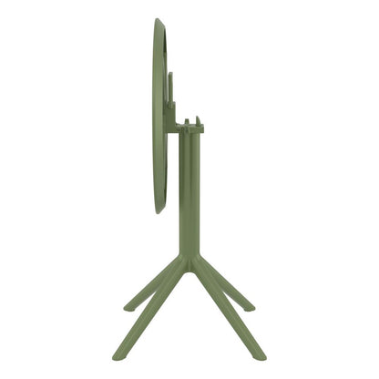 Sky Round Folding Table 24 inch Olive Green