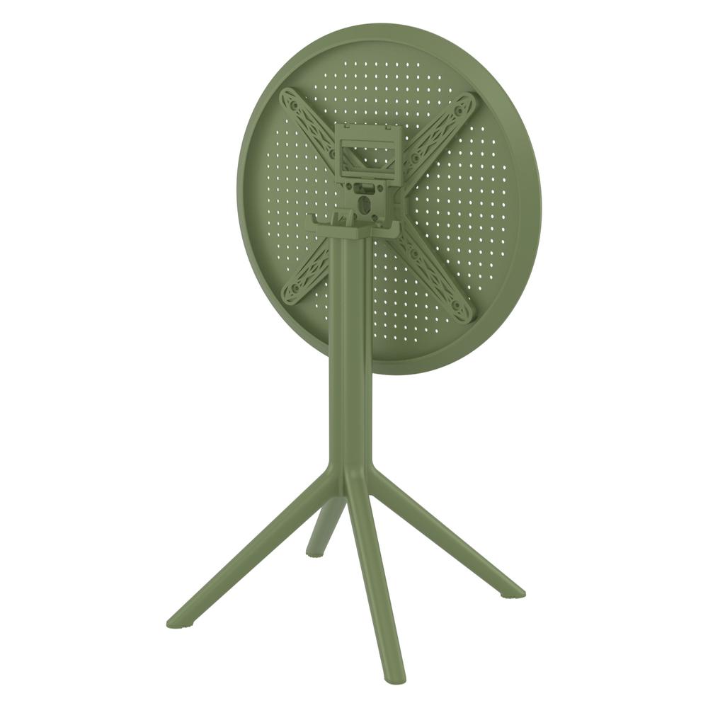 Sky Round Folding Table 24 inch Olive Green