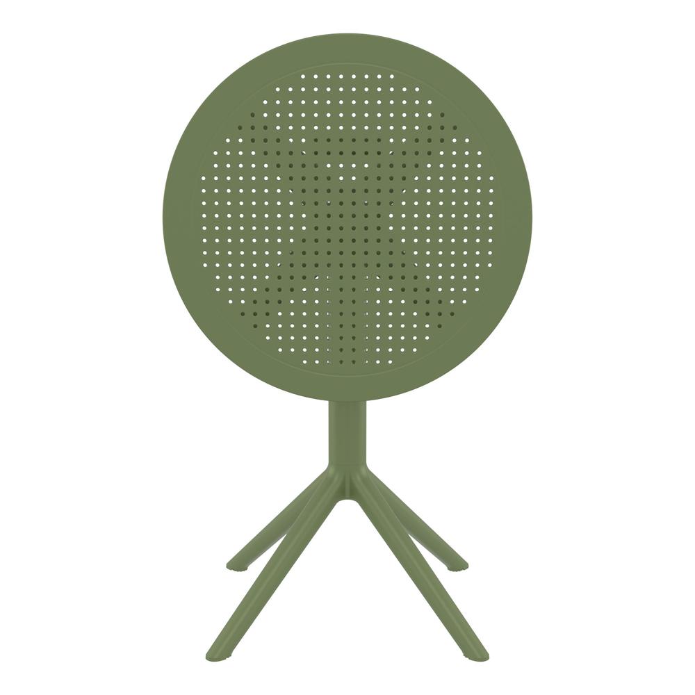 Sky Round Folding Table 24 inch Olive Green