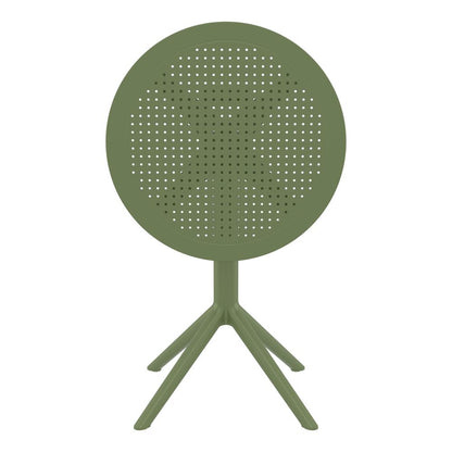 Sky Round Folding Table 24 inch Olive Green