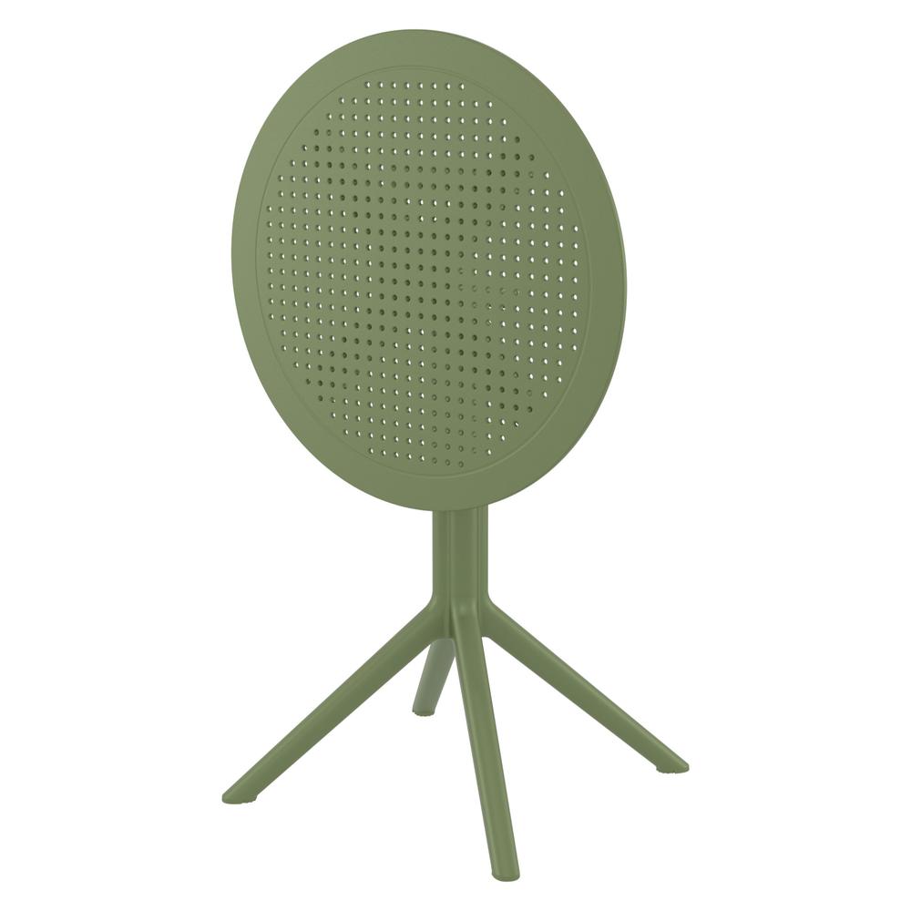 Sky Round Folding Table 24 inch Olive Green