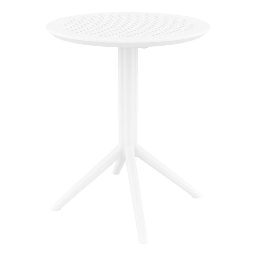 Sky Round Folding Table 24 inch White