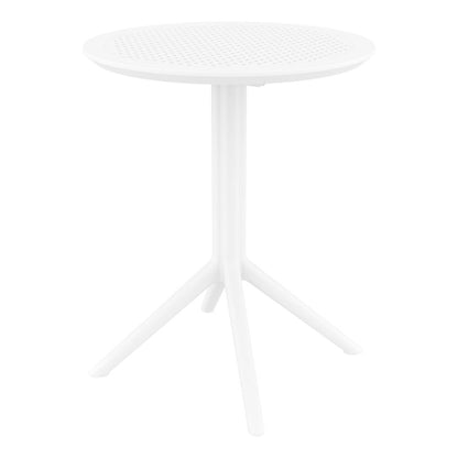 Sky Round Folding Table 24 inch White