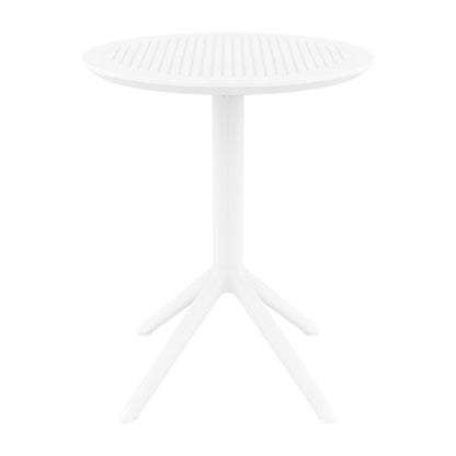 Sky Round Folding Table 24 inch White