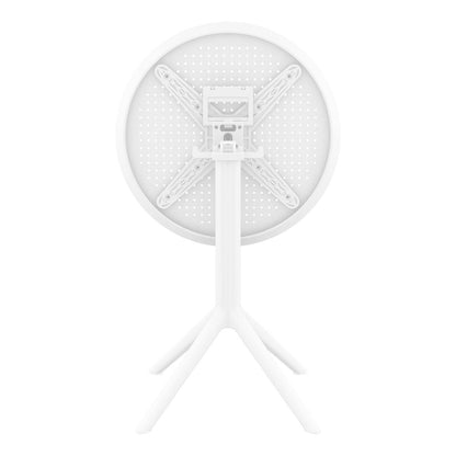 Sky Round Folding Table 24 inch White